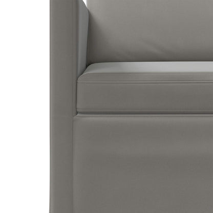 Divano a 3 posti Grigio Chiaro 220 x 81 x 82 cm Velluto (V) | homemem39