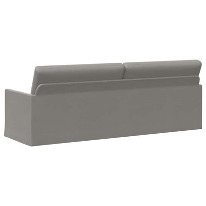 Divano a 3 posti Grigio Chiaro 220 x 81 x 82 cm Velluto (V) | homemem39