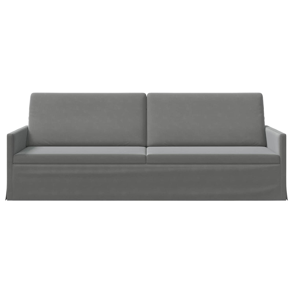 Divano a 3 posti Grigio Scuro 220 x 81 x 82 cm Velluto (V) | homemem39