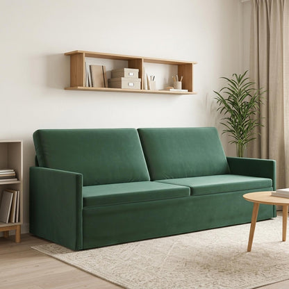 Divano a 3 posti 220 x 81 x 82 cm Velluto (V)