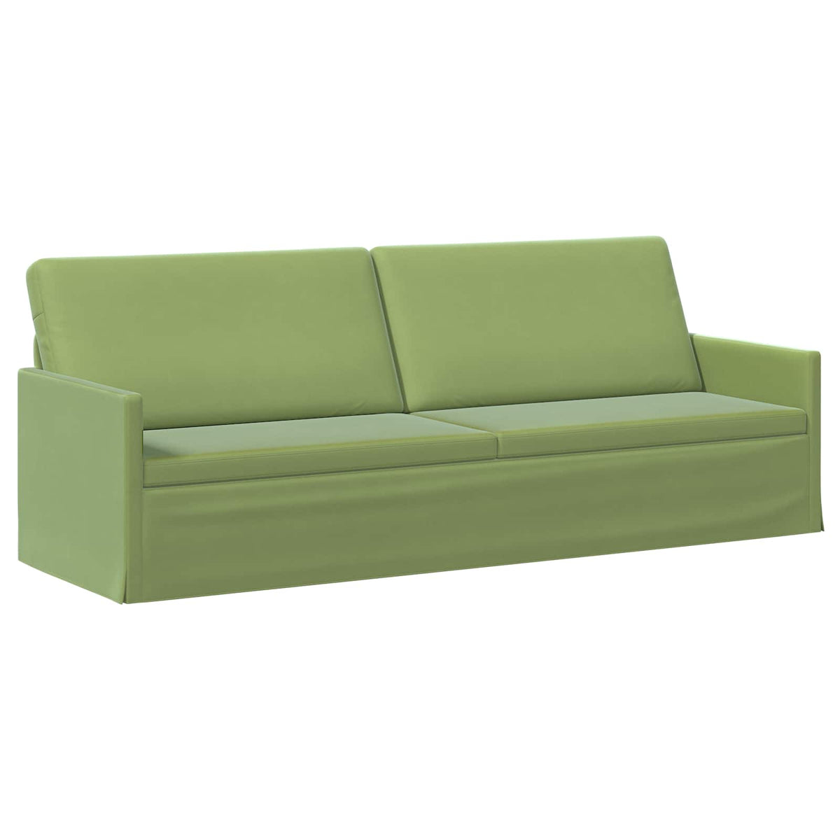 Divano a 3 posti Verde chiaro 220 x 81 x 82 cm Velluto (V) | homemem39