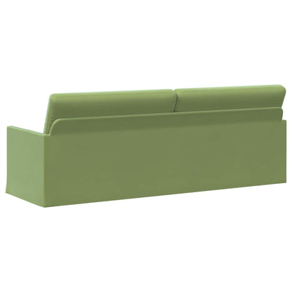 Divano a 3 posti Verde chiaro 220 x 81 x 82 cm Velluto (V) | homemem39