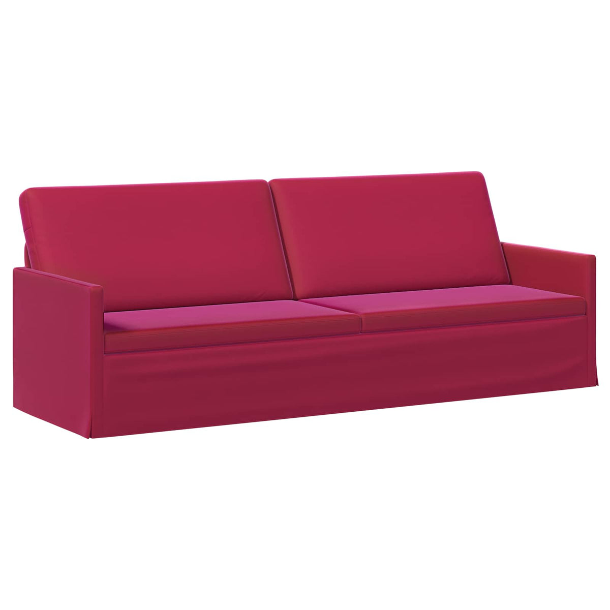 Divano a 3 posti Rosso Vino 220 x 81 x 82 cm Velluto (V) | homemem39