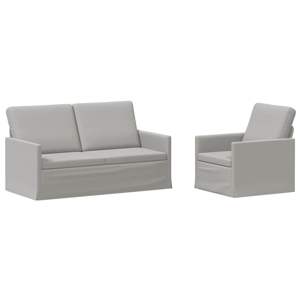 Set di divani 2 pcs Grigio Nuvola Tessuto | homemem39