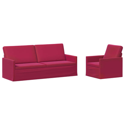 Set di divani 2 pcs Rosso Vino Velluto (V) | homemem39