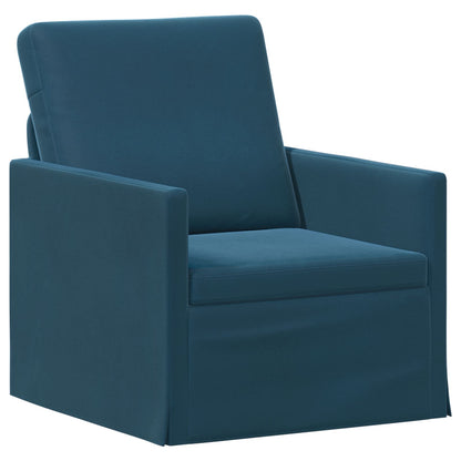 Set di divani 2 pcs Blu Velluto (V) | homemem39