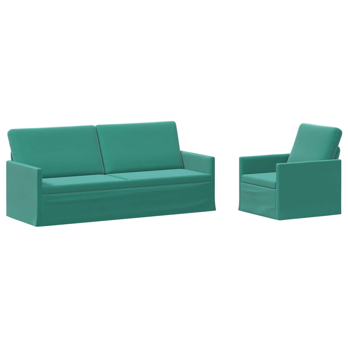 Set di divani 2 pcs Turchese Velluto (V) | homemem39