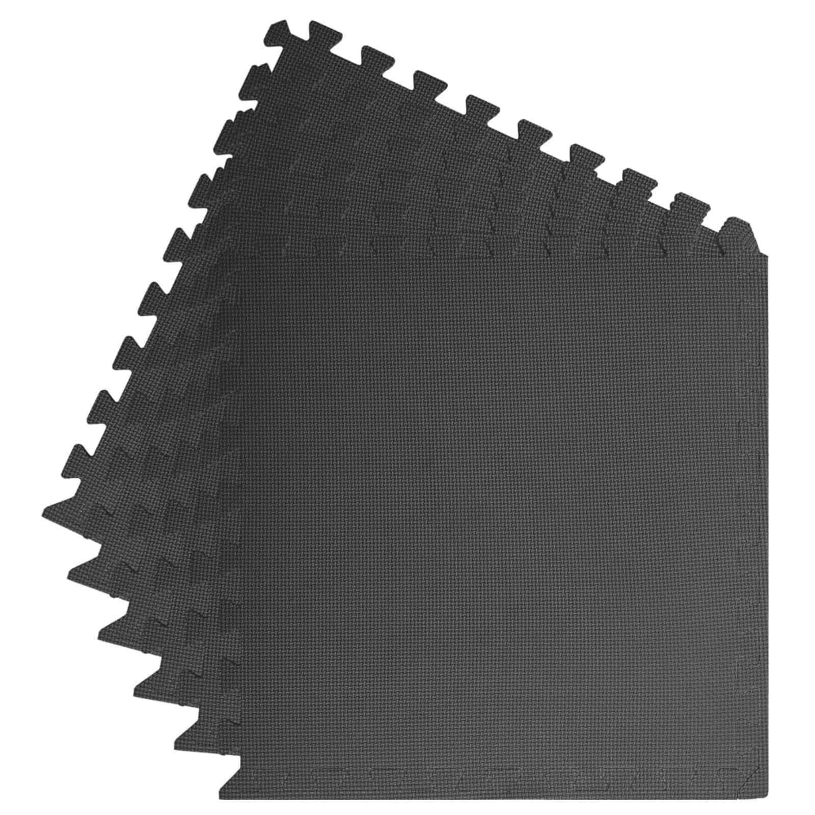 Tappetino per piscina 6 pcs Nero 2,16 ㎡ Schiuma EVA | homemem39