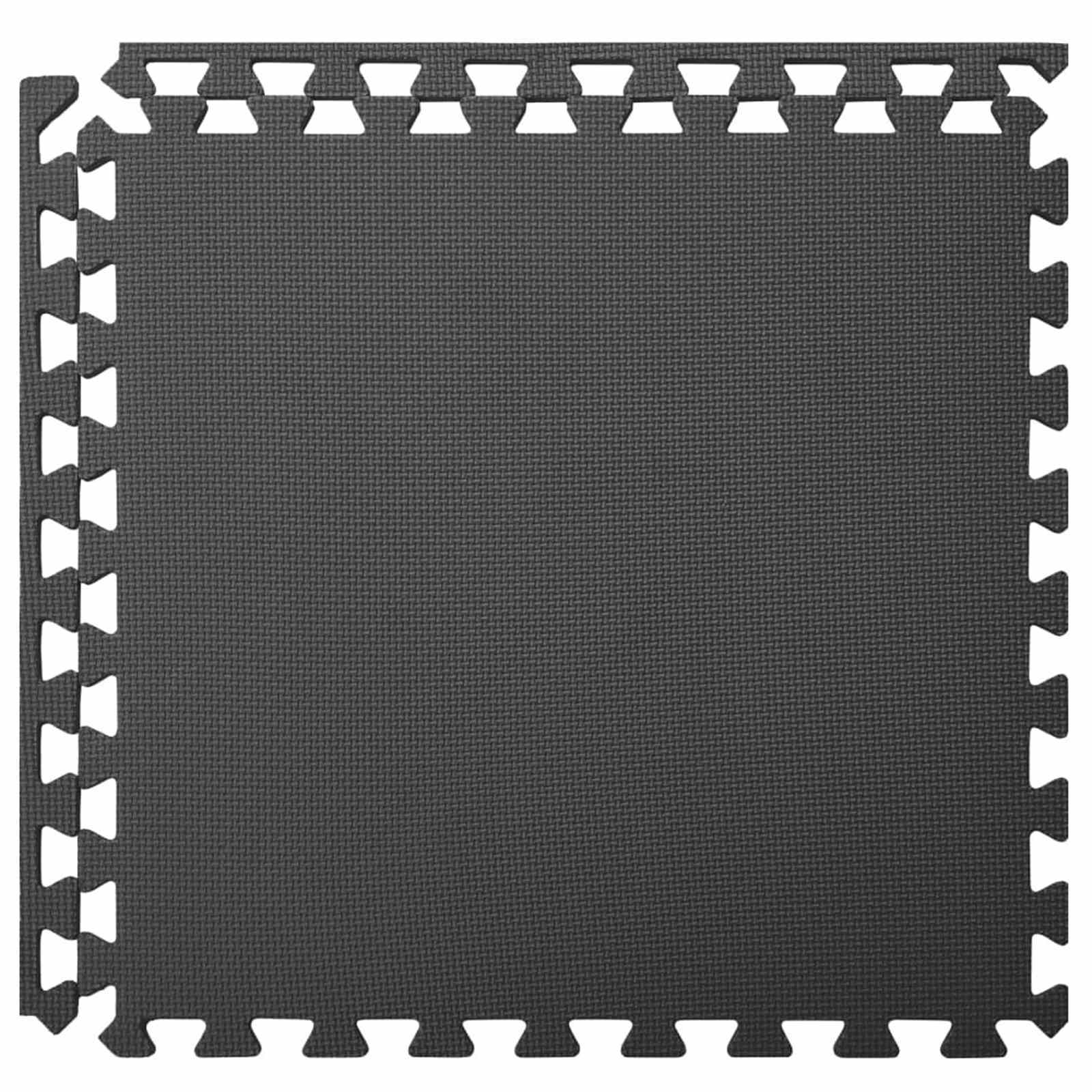 Tappetino per piscina 6 pcs Nero 2,16 ㎡ Schiuma EVA | homemem39