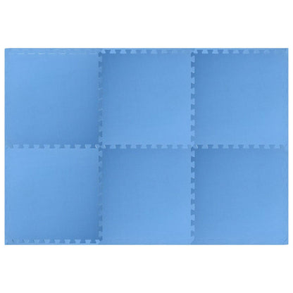 Tappetino per piscina 6 pcs Blu 2,16 ㎡ Schiuma EVA | homemem39