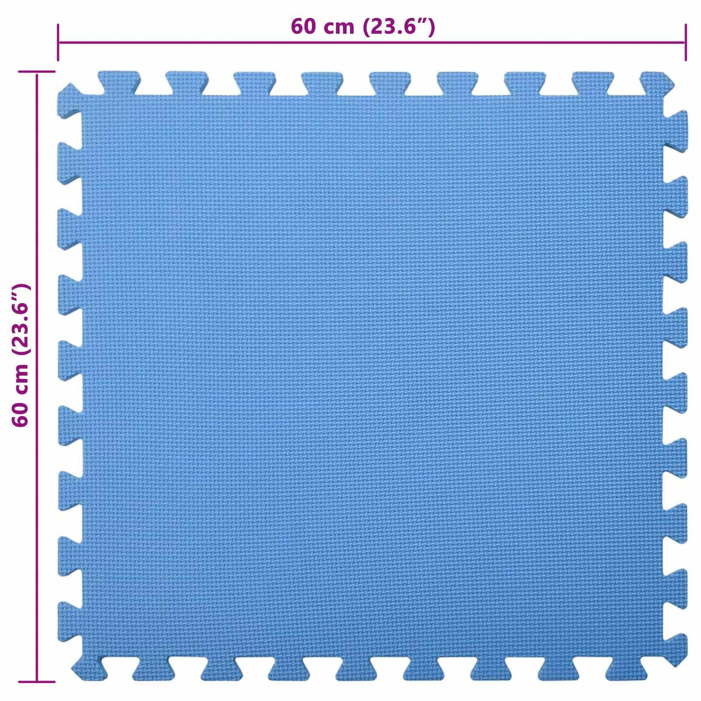 Tappetino per piscina 6 pcs Blu 2,16 ㎡ Schiuma EVA | homemem39