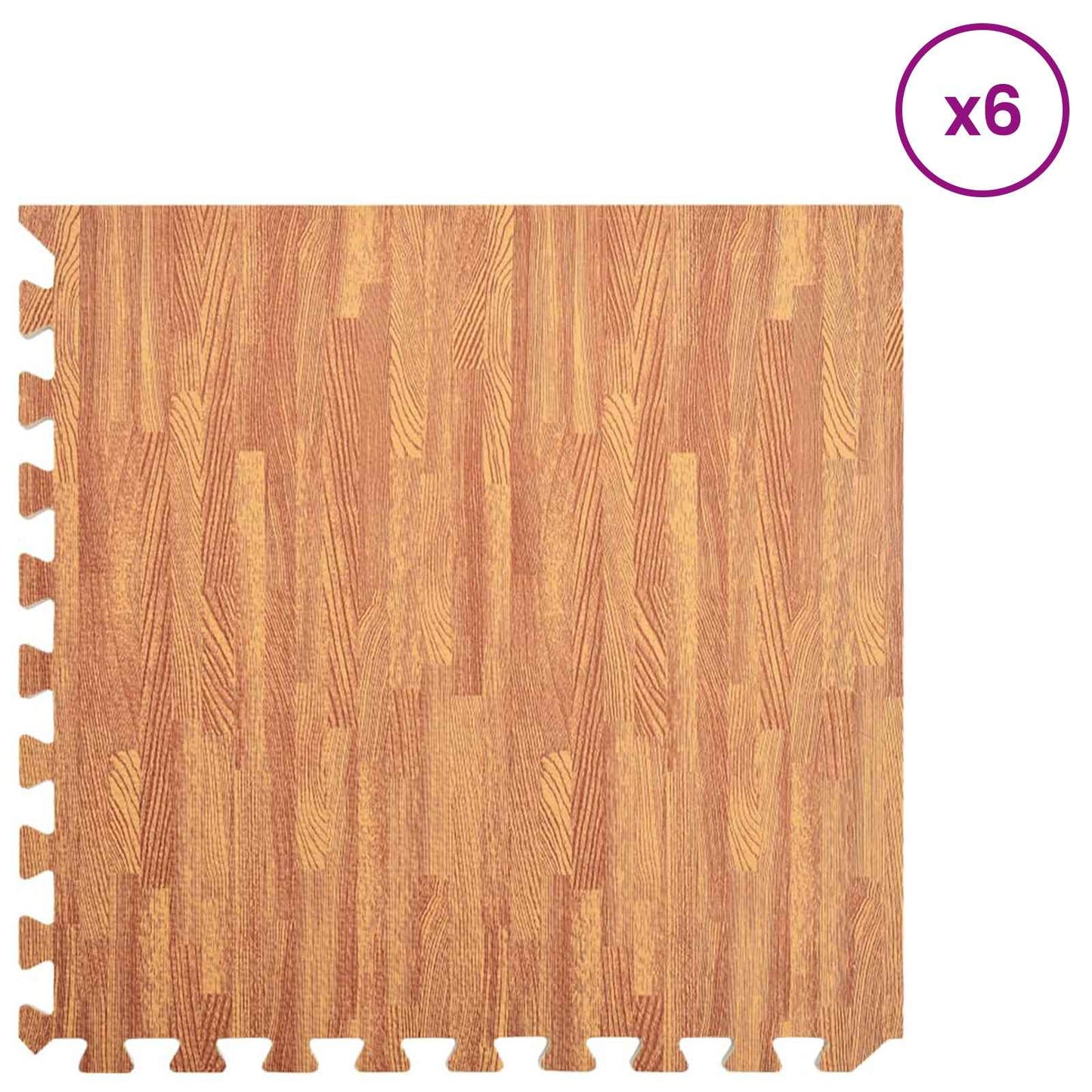 Tappetino per piscina 6 pcs legno 4,32 ㎡ Schiuma EVA | homemem39