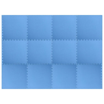 Tappetino per piscina 12 pcs Blu 4,32 ㎡ Schiuma EVA | homemem39