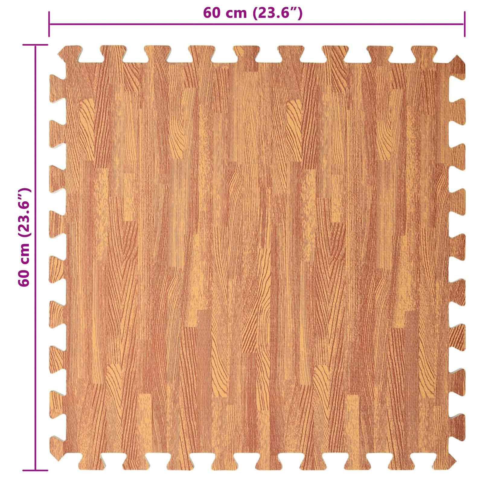 Tappetino per piscina 12 pcs legno 4,32 ㎡ Schiuma EVA | homemem39