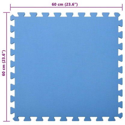 Tappetino per piscina 24 pcs Blu 8,64 ㎡ Schiuma EVA | homemem39
