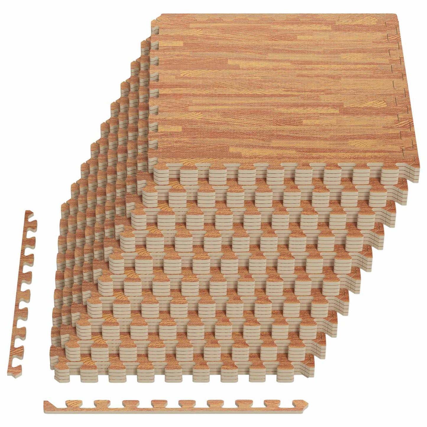 Tappetino per piscina 40 pcs legno 14,4 m² Schiuma EVA | homemem39