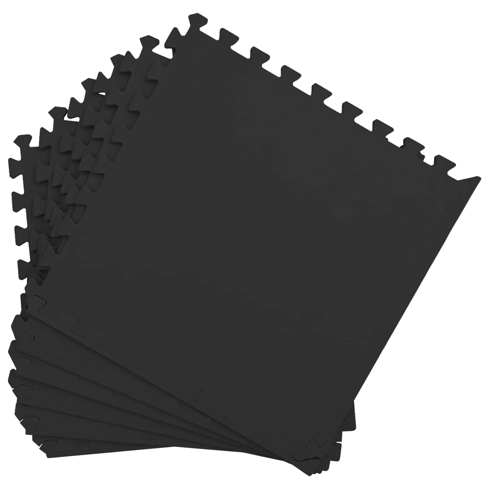 Tappetino per piscina 12 pcs Nero 4,32 m² Schiuma EVA | homemem39