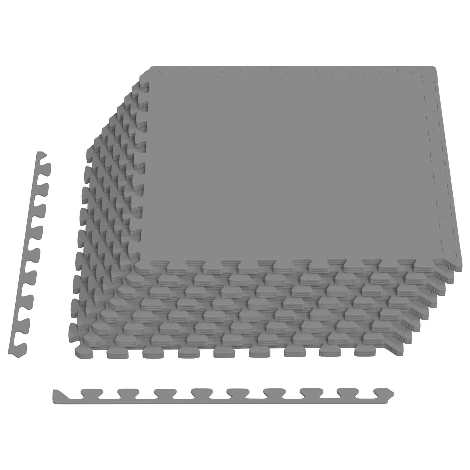 Tappetino per piscina 24 pcs Grigio 8,64 m² Schiuma EVA | homemem39