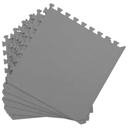 Tappetino per piscina 24 pcs Grigio 8,64 m² Schiuma EVA | homemem39