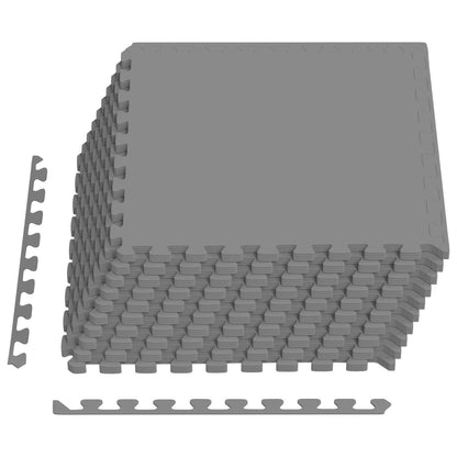 Tappetino per piscina 40 pcs Grigio 14,4 m² Schiuma EVA | homemem39