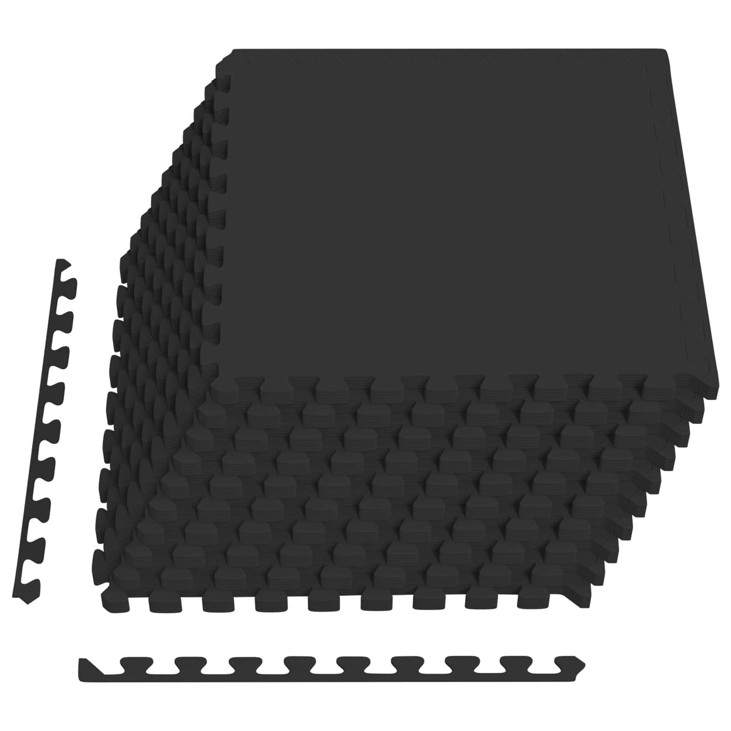 Tappetino per piscina 50 pcs Nero 18 m² Schiuma EVA | homemem39