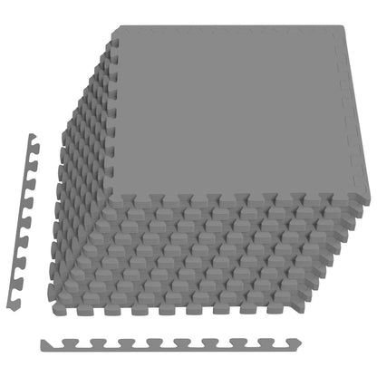 Tappetino per piscina 50 pcs Grigio 18 m² Schiuma EVA | homemem39