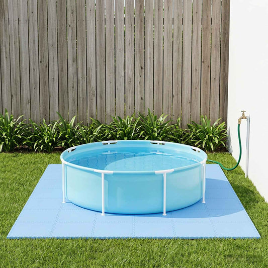 Tappetino per piscina 50 pz Blu 18 m² Schiuma EVA