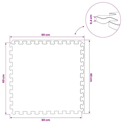 Tappetino per piscina 50 pcs Blu 18 m² Schiuma EVA | homemem39
