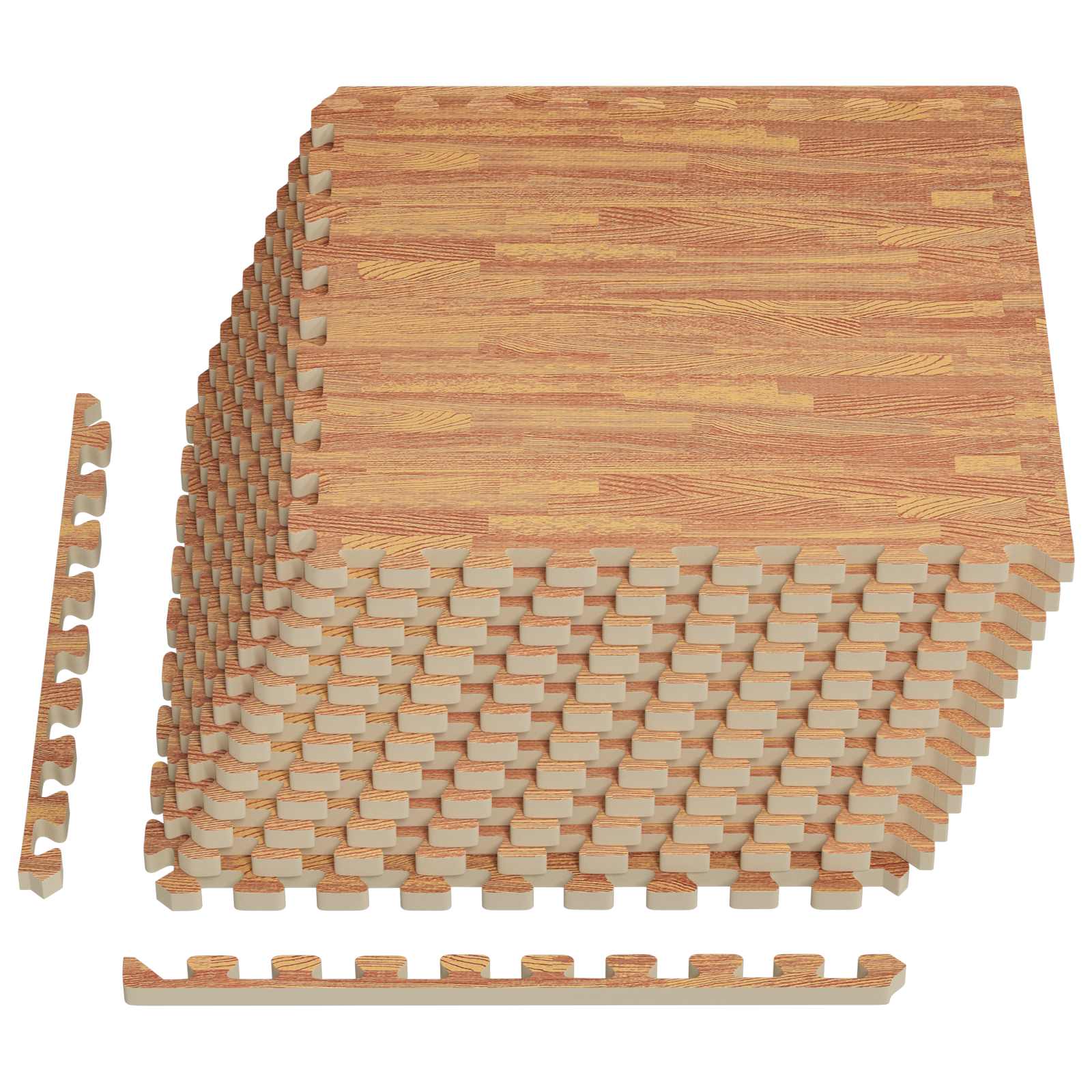 Tappetino per piscina 12 pcs legno 4,32 m² Schiuma EVA | homemem39