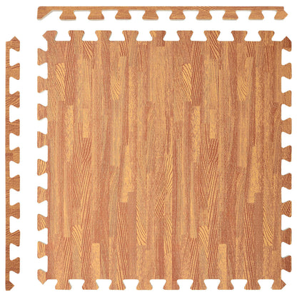 Tappetino per piscina 12 pcs legno 4,32 m² Schiuma EVA | homemem39