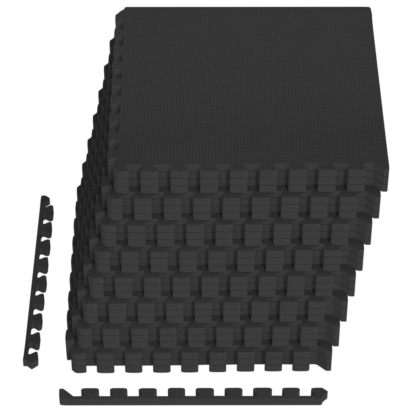 Tappetino per piscina 24 pcs Nero 8,64 m² Schiuma EVA | homemem39