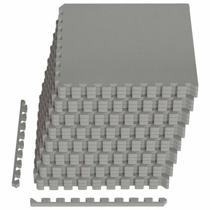 Tappetino per piscina 24 pcs Grigio 8,64 m² Schiuma EVA | homemem39