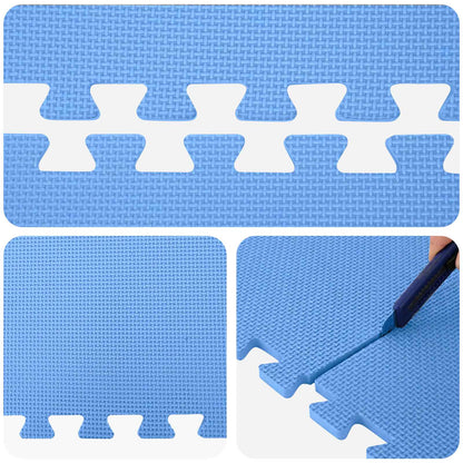 Tappetino per piscina 24 pcs Blu 8,64 m² Schiuma EVA | homemem39