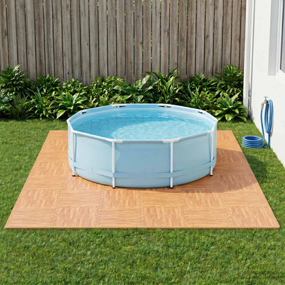 Tappetino per piscina 24 pcs legno 8,64 m² Schiuma EVA | homemem39