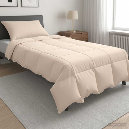 Set di Piumoni 2 pz 155 x 200 cm Inverno 350 gsm Beige