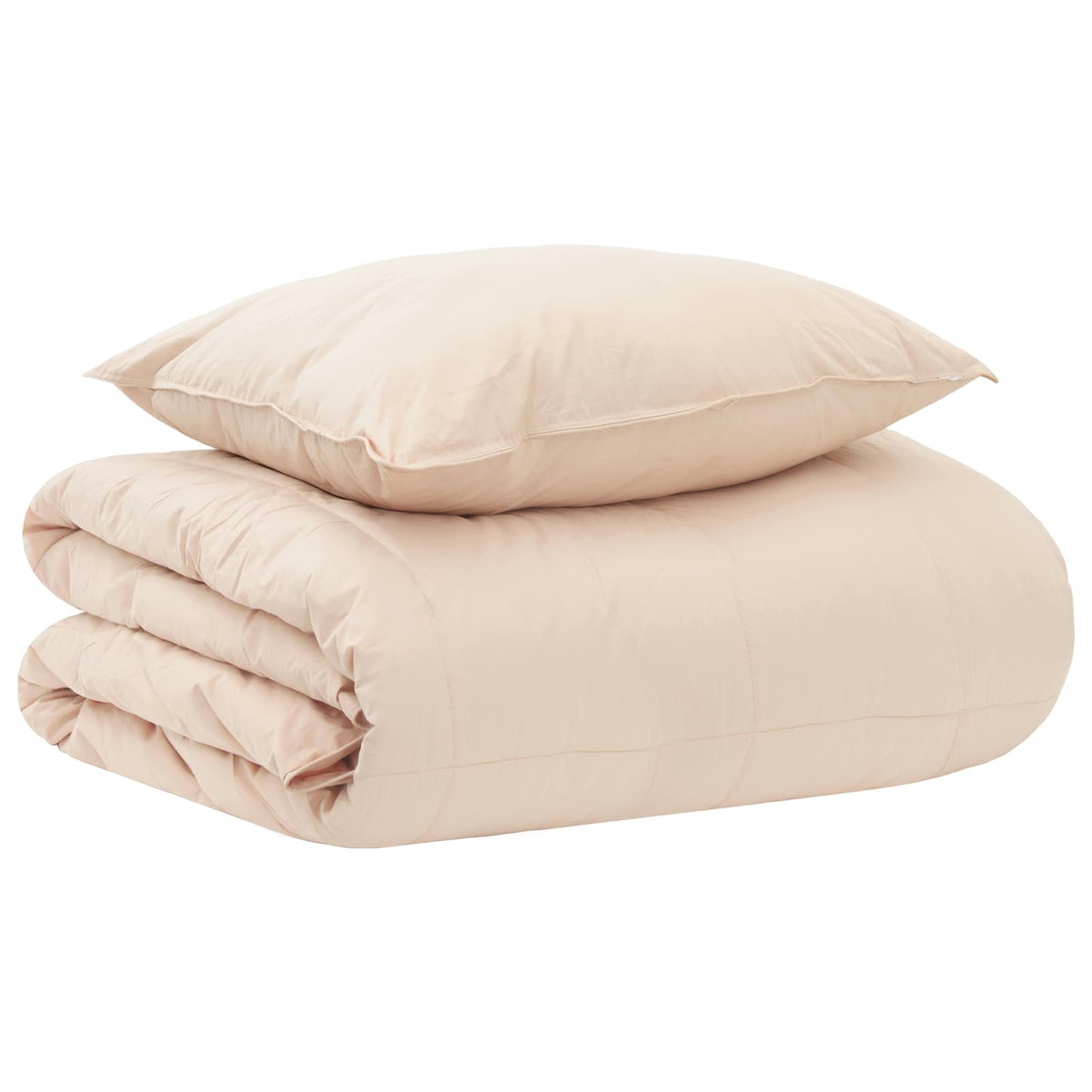 Set di Piumoni Beige 140 x 200 cm Cotone, Kapok, Poliestere