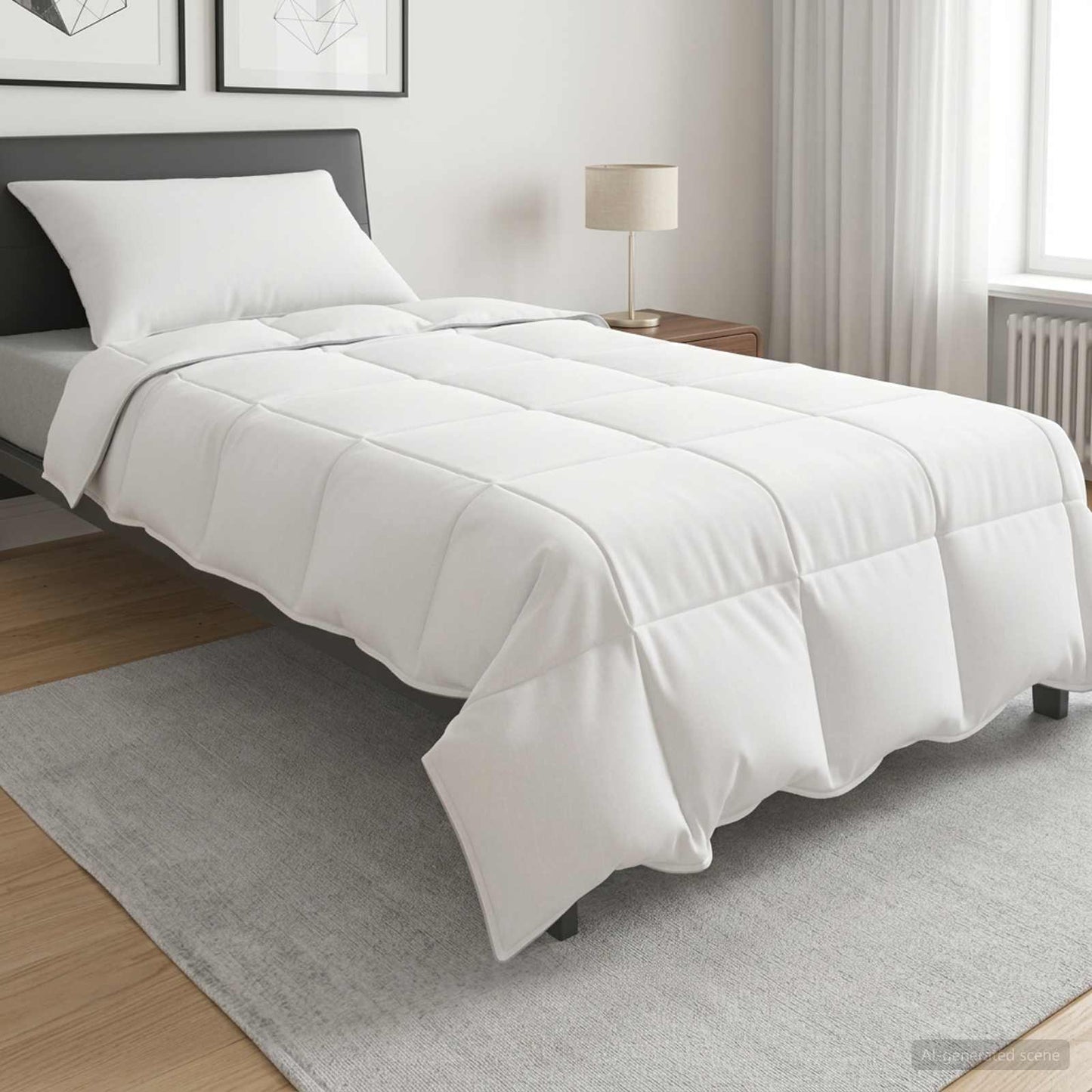 Set Duvet e Cuscino da Letto 2 pz 140 x 200 cm Estate 900 g/pc