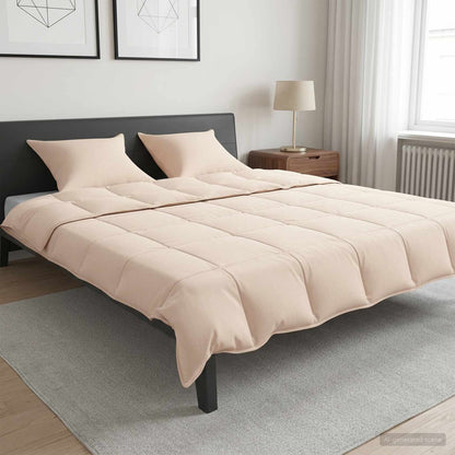 Set di Piumoni 2 pz 240 x 220 cm Tutte le stagioni Beige
