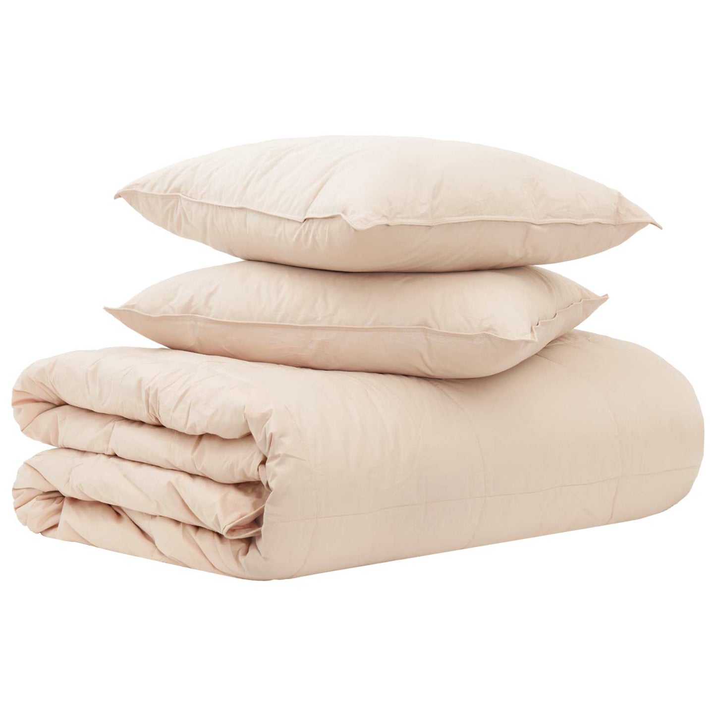 Set di Piumoni 2 pz 200 x 240 cm Tutte le stagioni Beige | homemem39