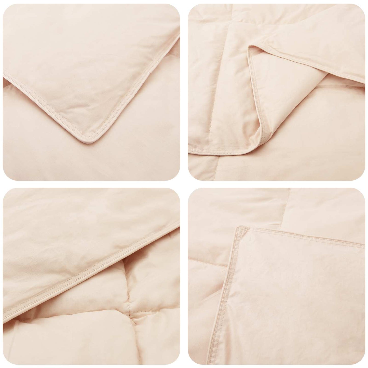 Set di Piumoni 2 pz 135 x 220 cm Tutte le stagioni Beige | homemem39