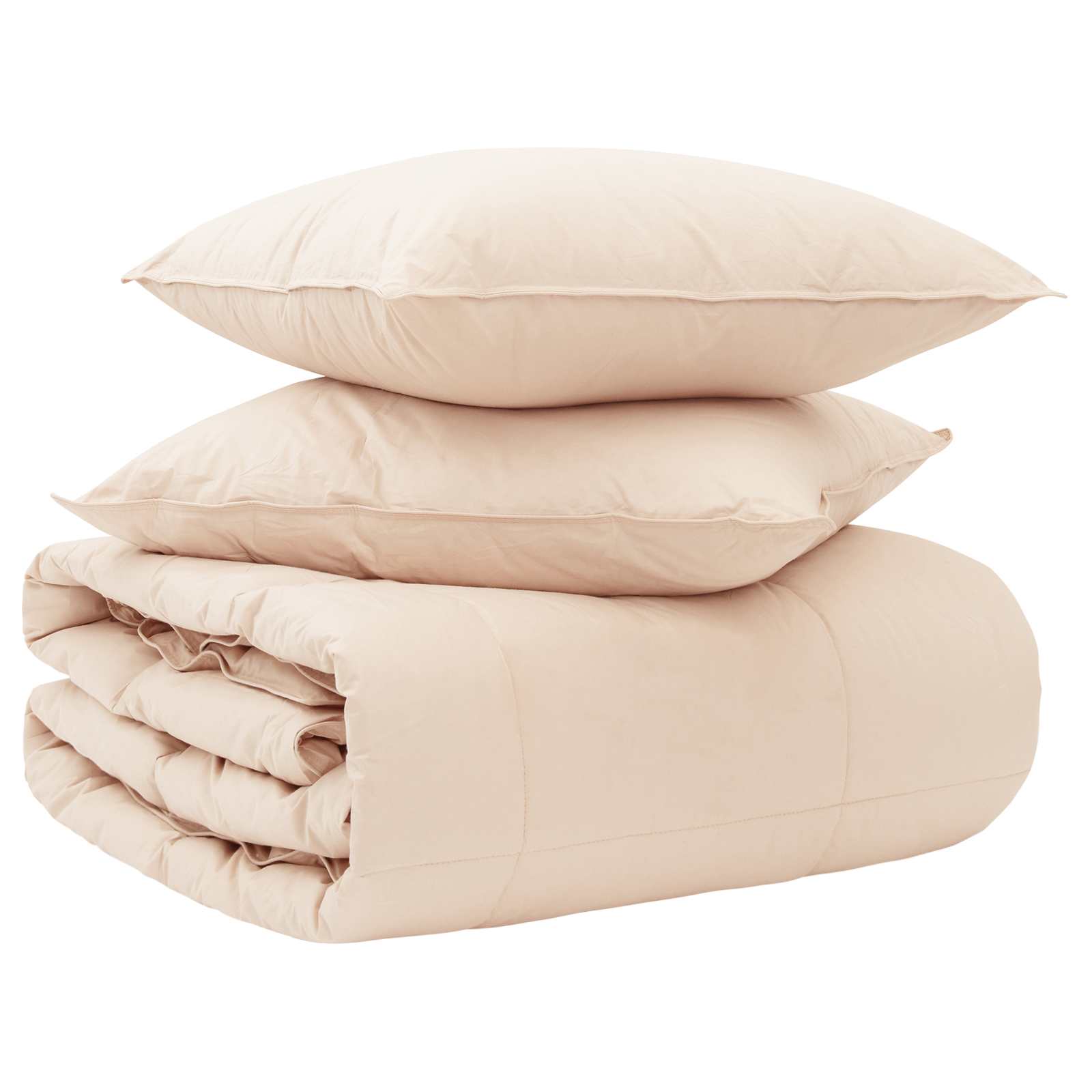 Set di Piumoni 2 pz 140 x 220 cm Tutte le stagioni Beige | homemem39