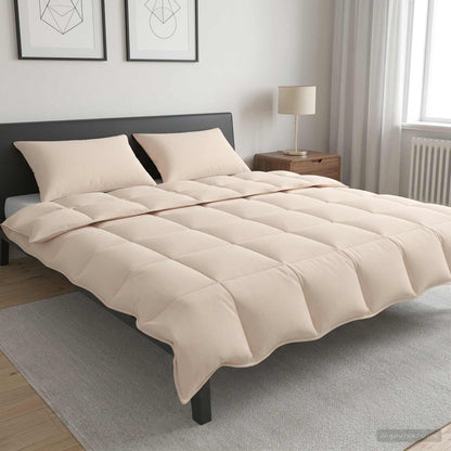Set di Piumoni 2 pz 240 x 220 cm 250 gsm Kapok Naturale Beige
