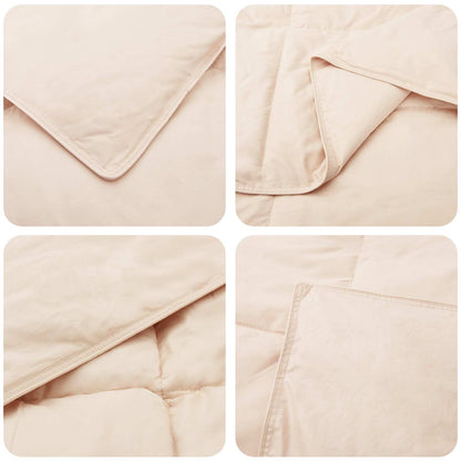 Set di Piumoni 2 pz 135 x 220 cm Tutte le stagioni Beige | homemem39