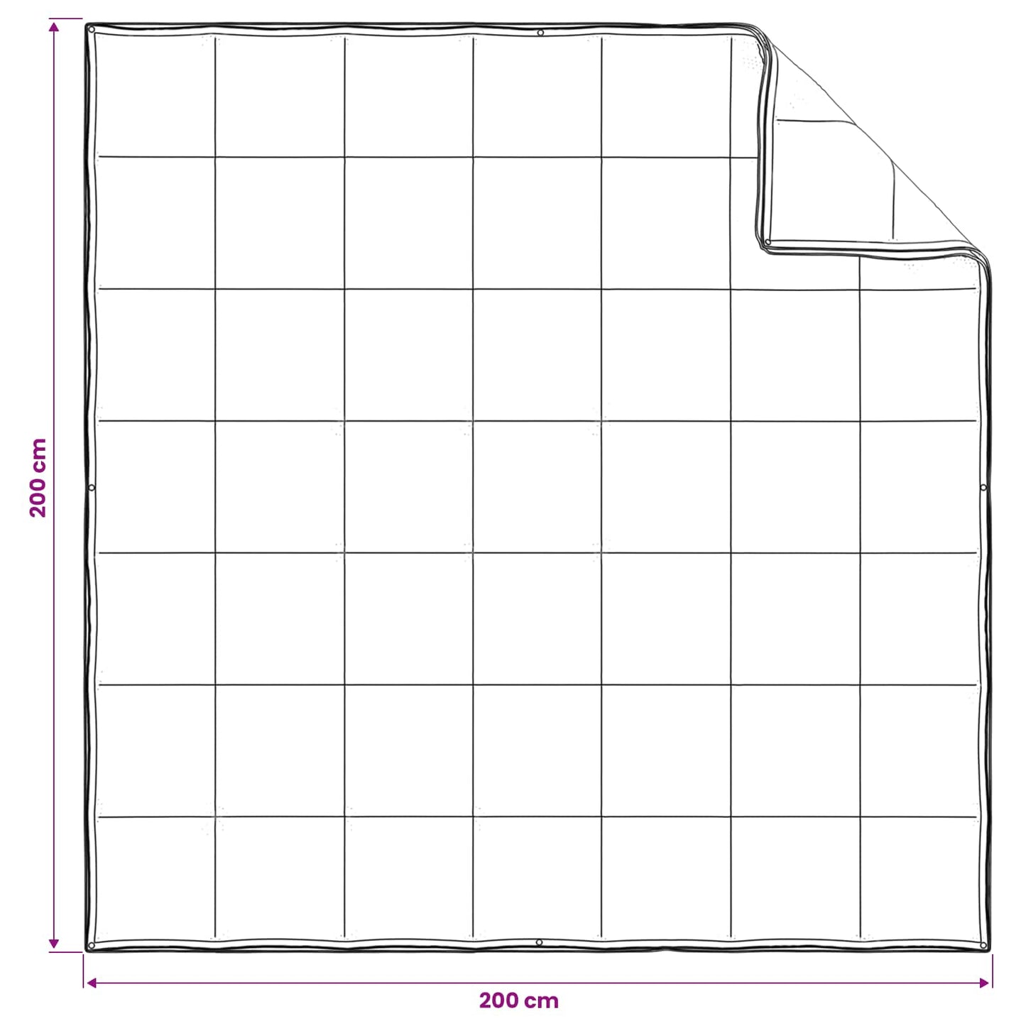 Set di Piumoni 2 pz 200 x 200 cm Kapok e Poliestere Beige | homemem39