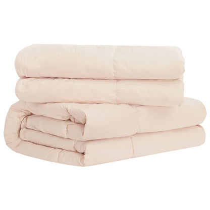 Set di Piumoni 2 pz 140 x 220 cm Kapok e Poliestere Beige | homemem39