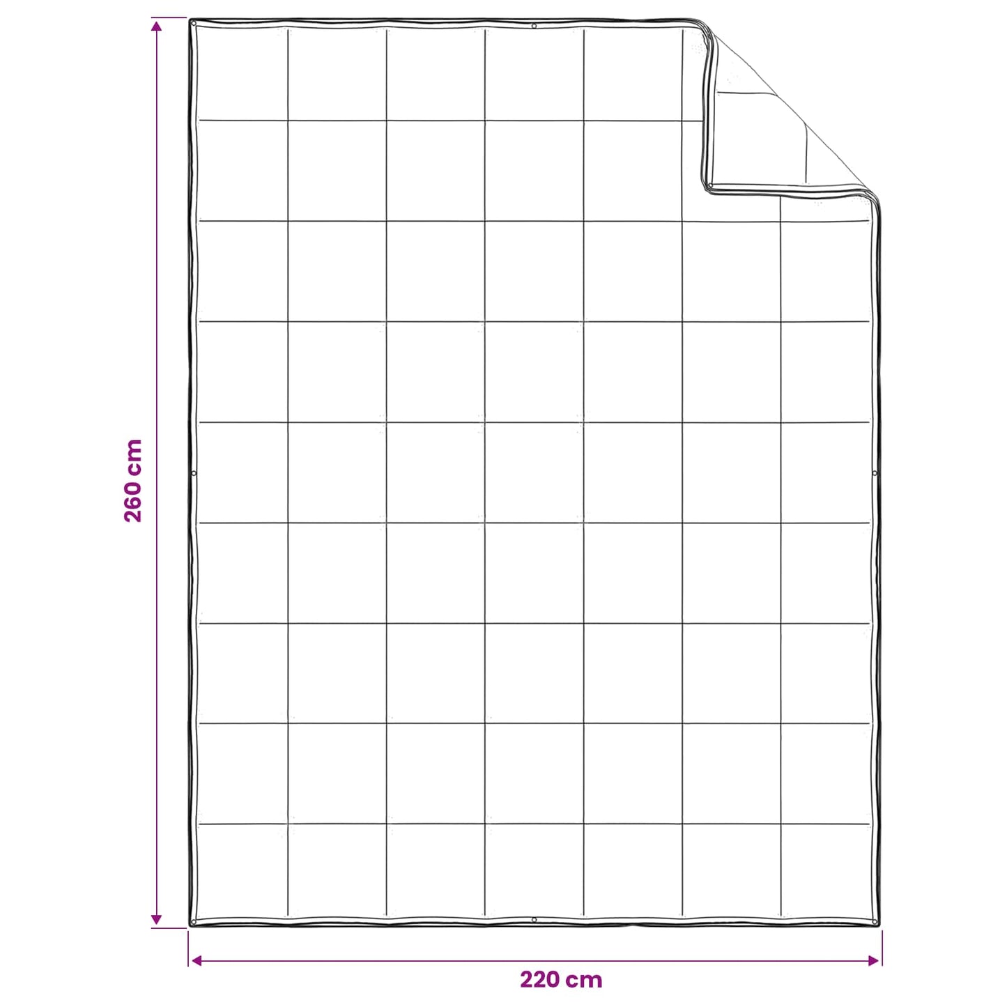 Set di Piumoni 2 pz 260 x 220 cm Kapok e Poliestere Beige | homemem39