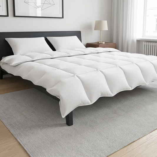 Set di piumoni 200 x 200 cm No Cotone, Bambù, Poliestere Bianco