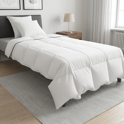 Set di piumoni 135 x 220 cm No Cotone, Bambù, Poliestere Bianco