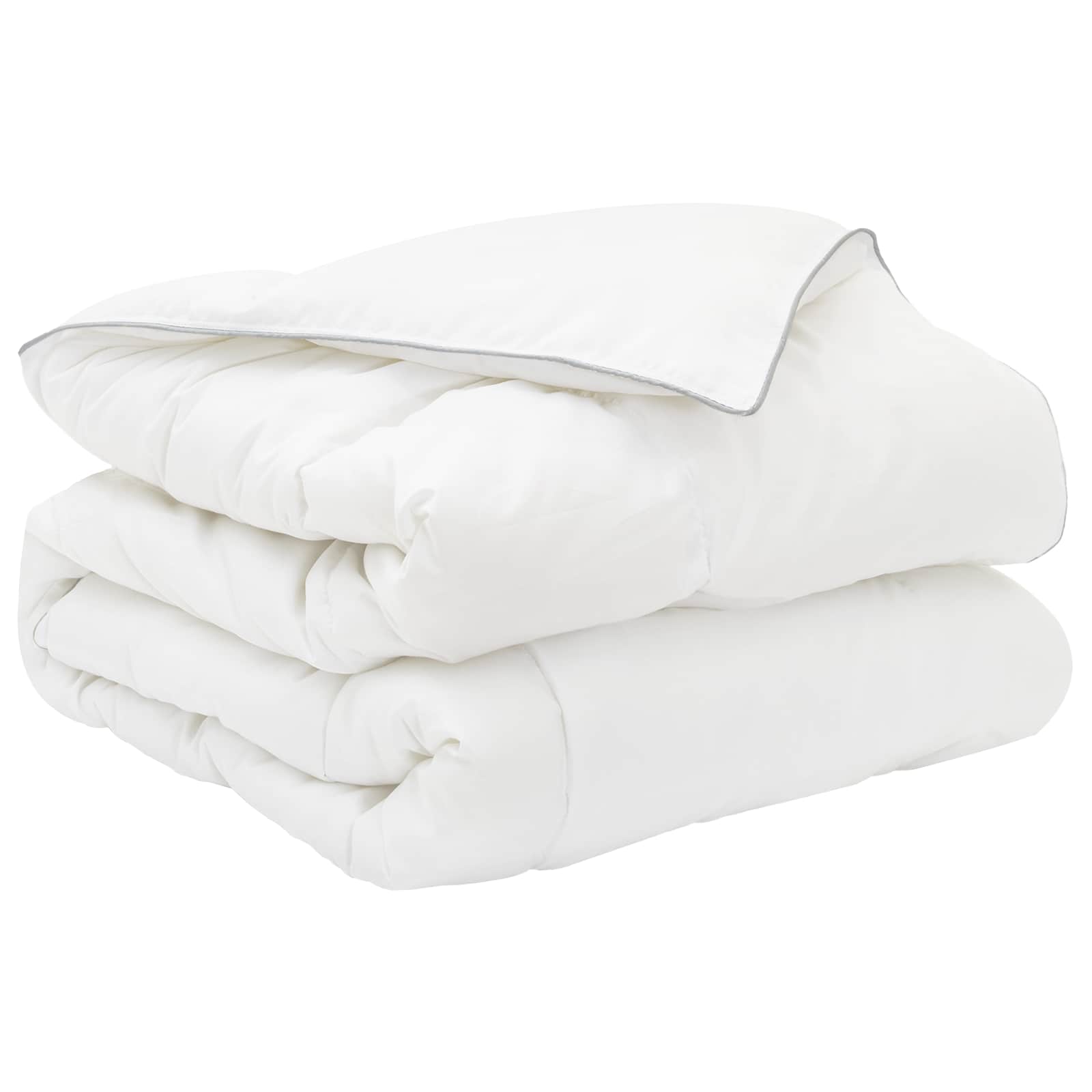 Set di piumoni Bianco 140 x 220 cm Cotone, Bambù, Poliestere | homemem39