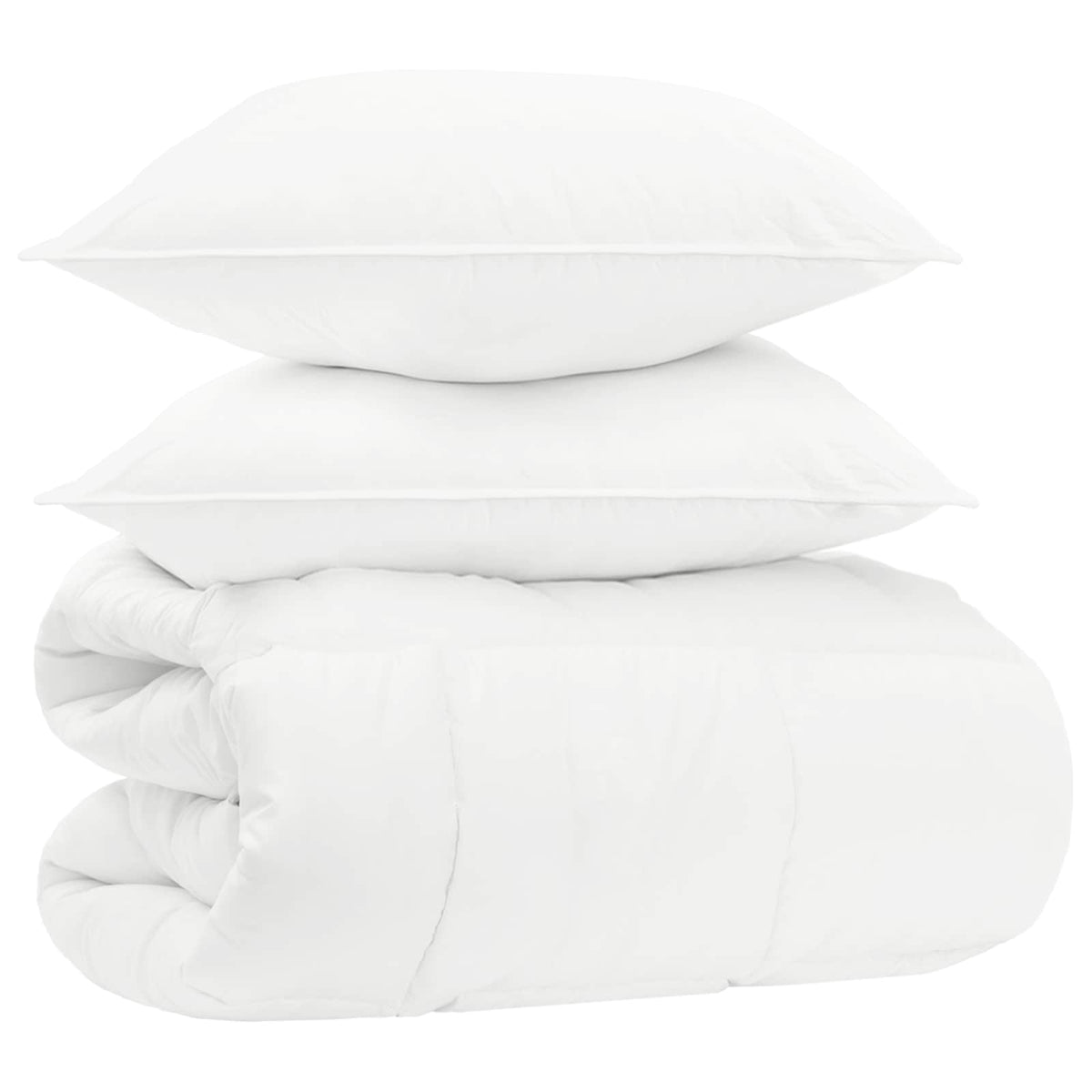 Set di piumoni 220 x 240 cm No Cotone, Bambù, Poliestere Bianco